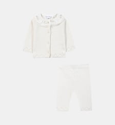 Ensemble long -  coton col volanté Tartine Et Chocolat
