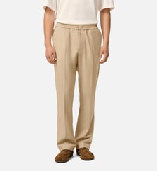 Pantalon Taille Elastiquée en Laine AMI Paris