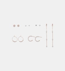 Set 6 paires de boucles d'oreilles à perles Balaboosté