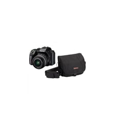 Appareil photo Reflex KF Noir + 18-55mm WR + Fourre tout Pentax