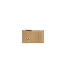 Porte-cartes zippé à motif en chevrons Pinko