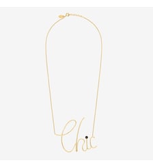 Collier doré chic - bling xxl Caroline Najman
