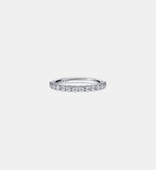 Anneau Eternity, Diamants de synthèse 0,5 ct tw, Forme ronde, Or blanc 18 carats Swarovski
