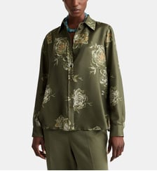 Chemisier arles en twill de soie imprimé Momonì