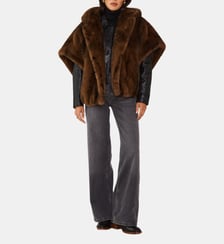 Manteau-Cape Duveteux Dayana Maison 123