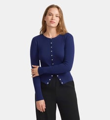 cardigan Snapy en molleton de coton Agnès b.