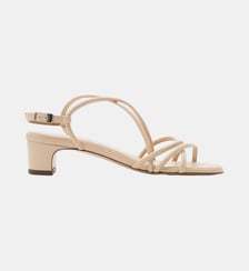 Bliss - Sandales En Cuir Nappa Beige Parallèle