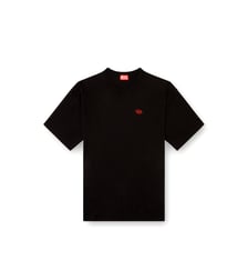 T-shirt avec Oval D rouge Diesel