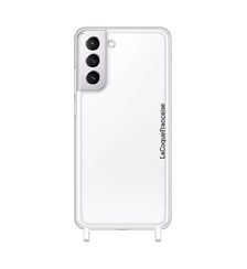 Coque de téléphone transparente anti-choc avec anneaux pour Galaxy S21 Plus La Coque Française