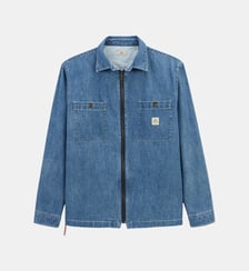 Veste chemise zippée en coton Serge Blanco