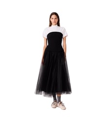 Robe bustier avec jupe en tulle Maje