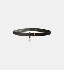 Ceinture en cuir avec clous en forme de fleurs 2 cm Pinko