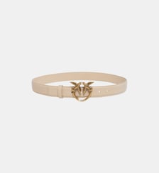Ceinture love birds en cuir 3cm Pinko
