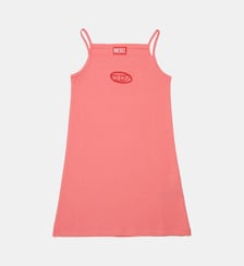 Robe courte avec logo Oval D Diesel Kids
