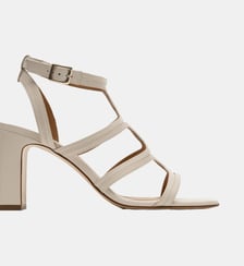 Kate - Sandales En Cuir Nappa Latte Parallèle