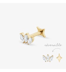 Piercing Lotus Or Nebuleuse Bijoux