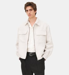 Blouson poches oversized Kinsale Light grey Noyoco
