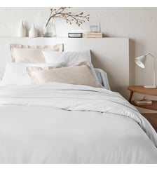 Housse de couette unie en polycoton La Redoute Interieurs
