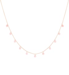 Collier POLKA - Opale rose - Or rose 750‰ La Brune & La Blonde