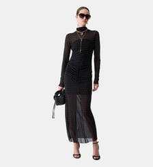 Robe longue en tulle avec strass Liu Jo