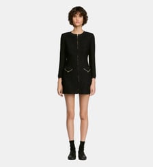 Robe courte chaîne métallique Sandro