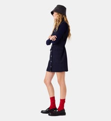 Robe courte en tweed avec fil lurex Maje