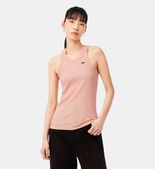 Débardeur slim fit coton côtelé Lacoste