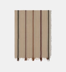 foulard à rayures en coton et lurex - dinaia Gerard Darel