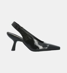 Sling back dauphine - cuir vernis Colisée Paris