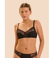 Soutien-gorge sans-armatures structuré - Noir Simone Pérèle