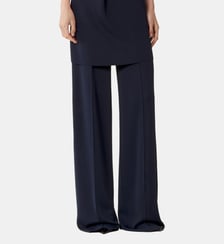 Pantalon Large En Viscose Lanvin