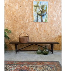 Banc en bois Antoine N°397- Produit chiné Debongout