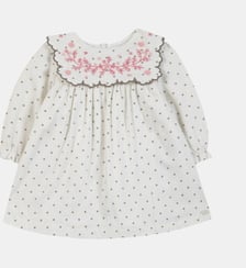Robe -  coton col plastron à pois Tartine Et Chocolat