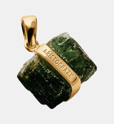 Charme de pierre de naissance d’octobre avec tourmaline verte Aristocrazy