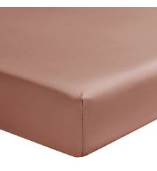 Drap housse uni en satin de coton bio, bonnet de 30cm, TEOPHILE Alexandre Turpault