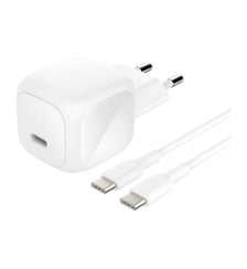 Chargeur 45W USB POwer delivery & 1M C-C blanc Belkin