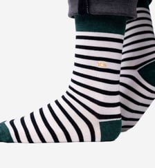 Chaussettes en coton peigné à rayures larges Billybelt