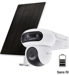 Caméra de surveillance HB90 2k+ + 8W panneau solaire Ezviz