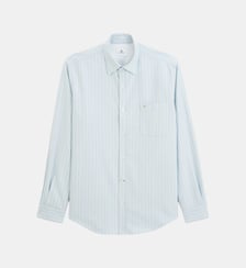 Chemise manches longues Oxford rayures Serge Blanco