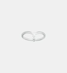 Bague Envolée en Argent avec diamant blanc La Garçonne Diamant