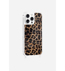 Coque de téléphone glossy léopard avec anneaux pour iPhone 16 Pro Max La Coque Française