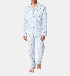 Pyjama boutonné en jersey de coton épais - Wouf Arthur
