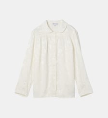 chemise en viscose à manches longues Agnès b.