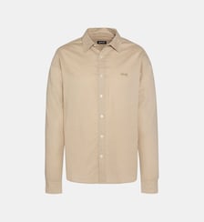 Chemise coton/lin à manches longues Schott