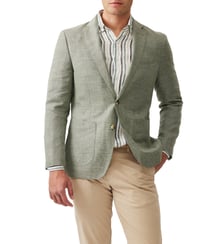 Veste blazer slim en laine et lin The Cascades Rodd & Gunn