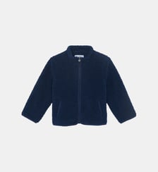 Veste - Navy zippée imitation fourrure bouclette Tartine Et Chocolat