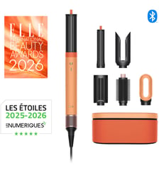 Fer multistyle Airwrap Co-anda 2x cheveux raides à ondulés Céramique Abricot Dyson