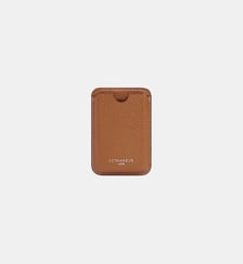 Porte cartes magnétique en cuir grainé Le Tanneur