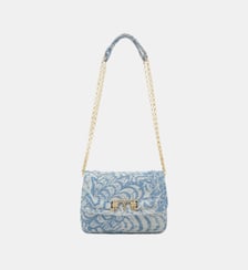 Sac momoni mimi flore en denim en jacquard Momonì
