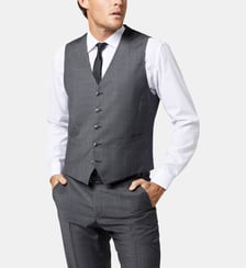 Gilet de costume en laine regular Dan Digel